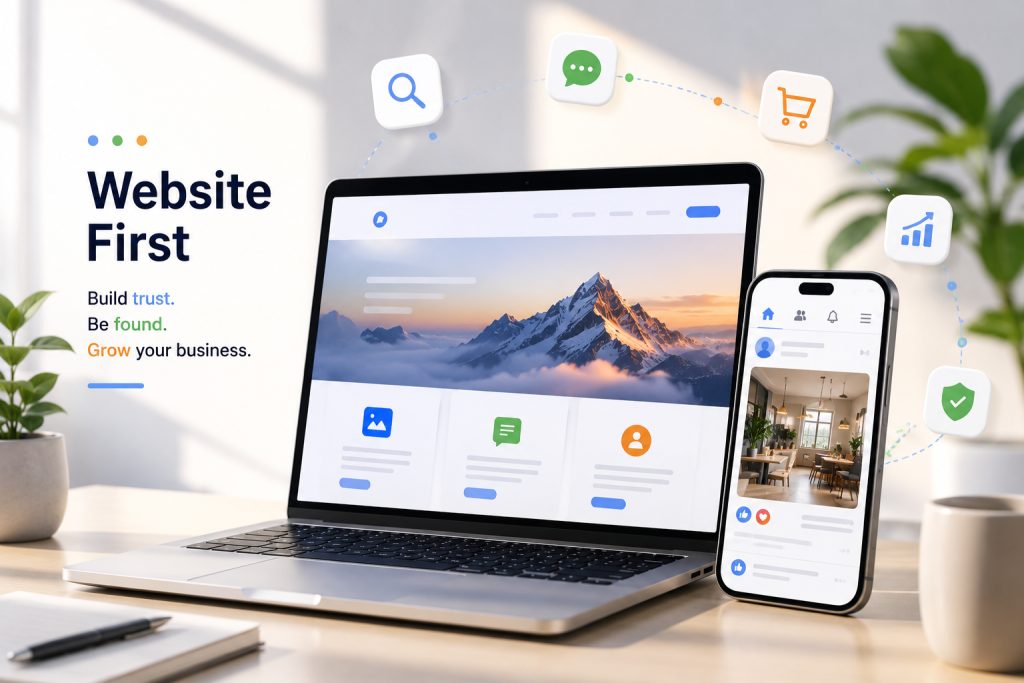Why Every Small Business Needs a Website — Not Just Social Media
